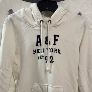 Abercrombie & Fitch Cream Hoodie Sweater